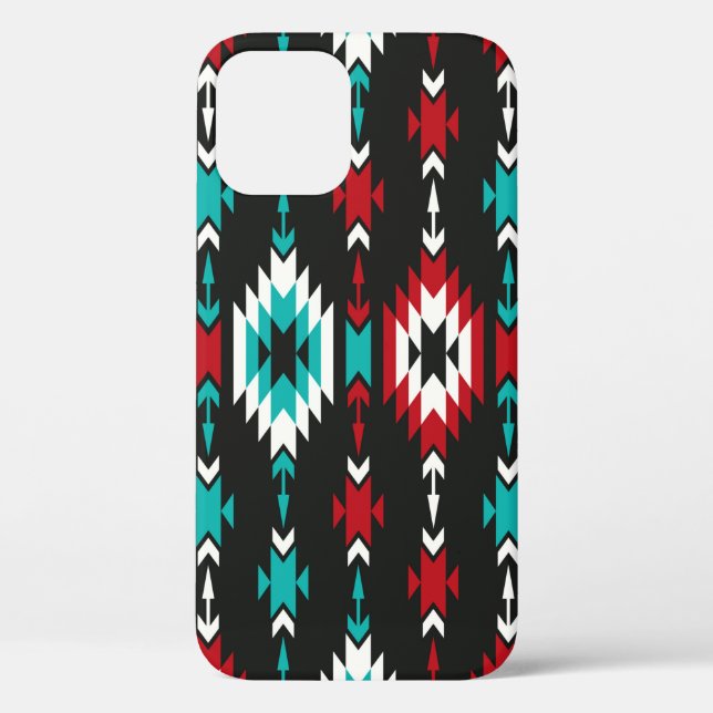 Tribal seamless colourful geometric pattern. Ethni Case-Mate iPhone Case (Back)