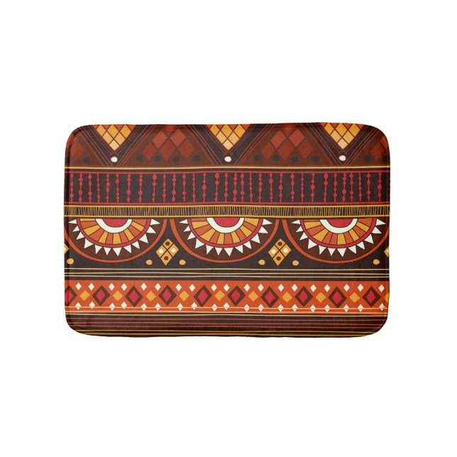 Tribal seamless design for various uses. bath mat (Front)