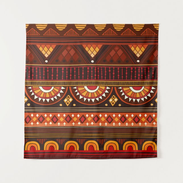 Tribal seamless design for various uses. tapestry (Front)