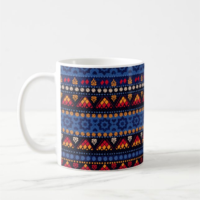 Tribal seamless pattern. coffee mug (Left)