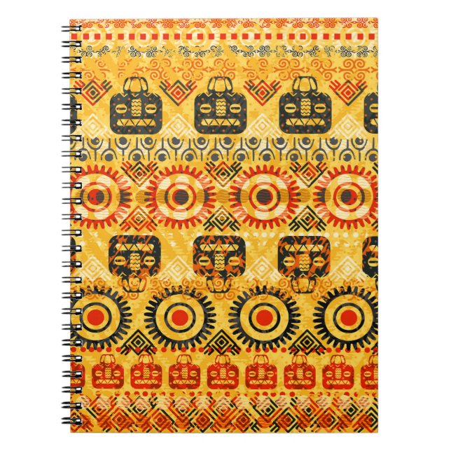 Tribal seamless pattern notebook (Front)