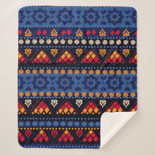 Tribal seamless pattern. sherpa blanket