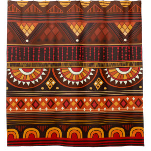 Tribal seamless pattern.  shower curtain