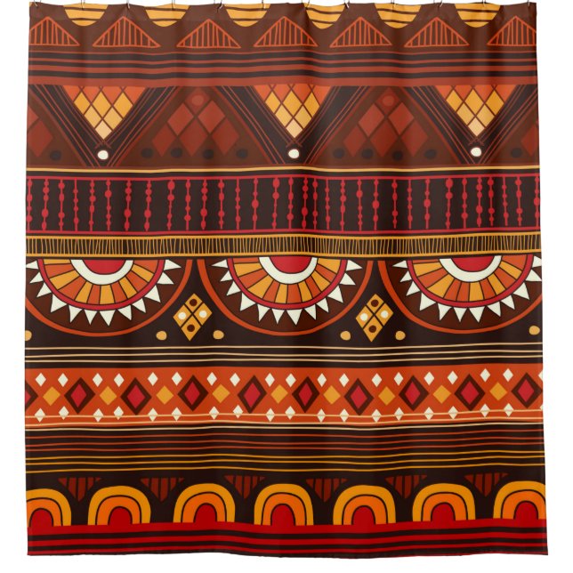 Tribal seamless pattern.  shower curtain (Front)