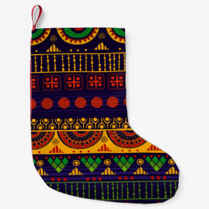 Tribal seamless pattern. small christmas stocking