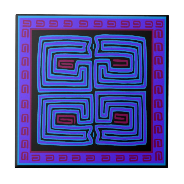 Tribal Shaman Maze Tile (Front)