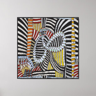 Tribal Shaman Serpent Ritual Canvas Print