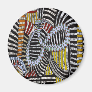 Tribal Shaman Serpent Ritual Magnet