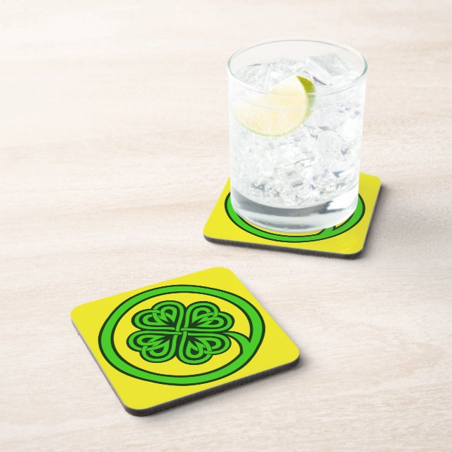 Tribal Shamrock coasters (Right Side)