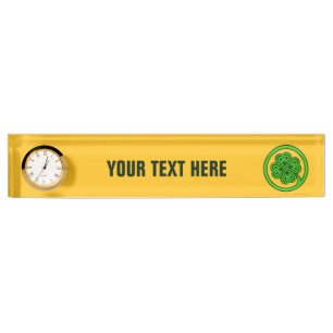 Tribal Shamrock custom name plates
