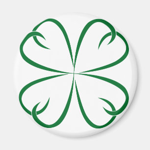 Tribal Shamrock Refrigerator Magnet
