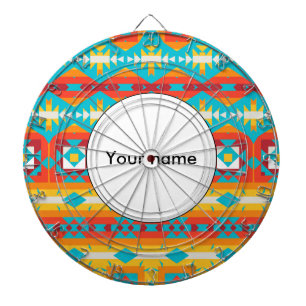 Tribal shapes rows dartboard