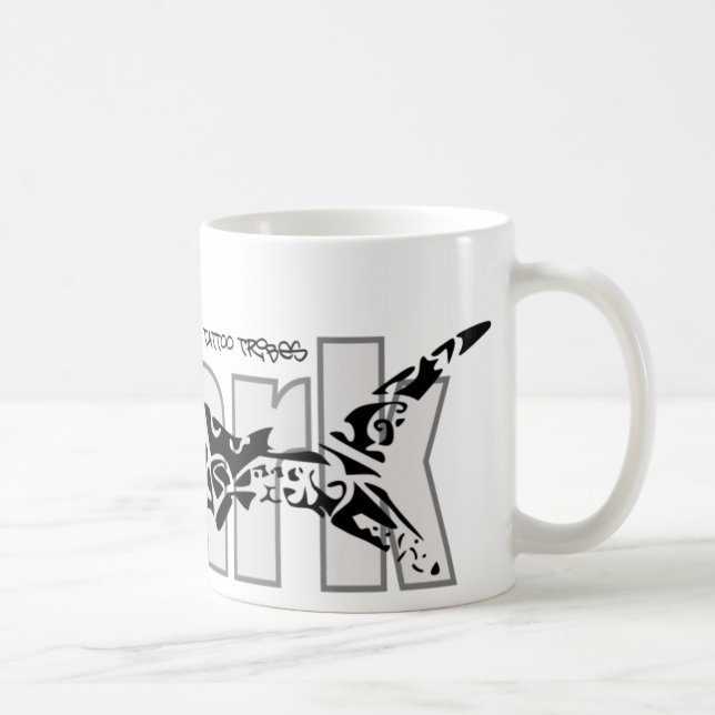 Tribal shark coffee mug (Right)