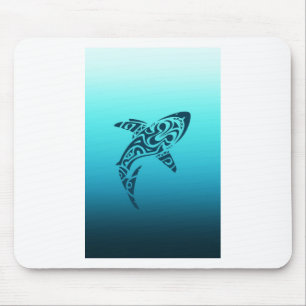 Tribal Shark Tattoo Mouse Mat
