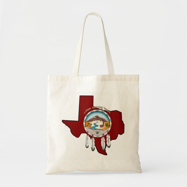 Tribal Shield/ Texas Shopping Tote Bag (Front)
