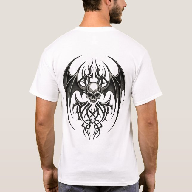 Tribal Skull Emblem T-Shirt (Back)
