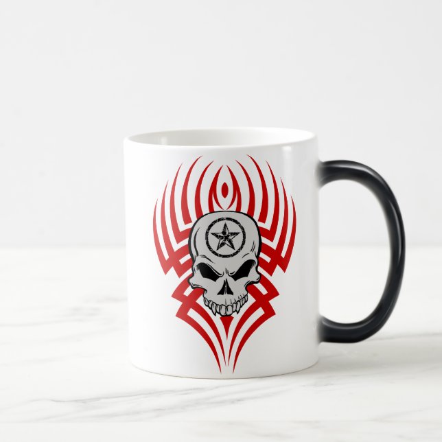 Tribal Skull Morphing Mug (Right)