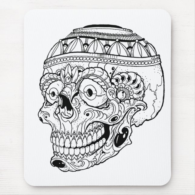 Tribal Skull Mouse Mat (Front)