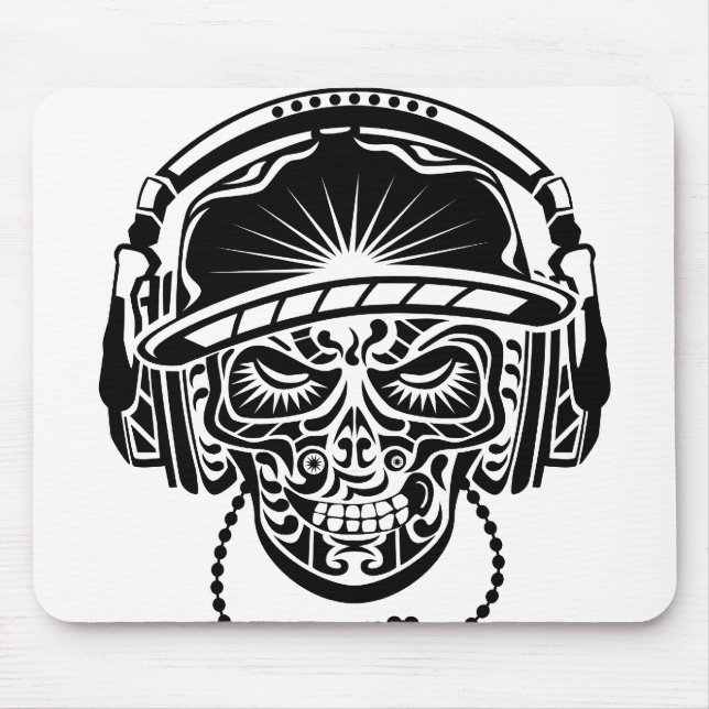 TRIBAL SKULL MOUSE MAT (Front)