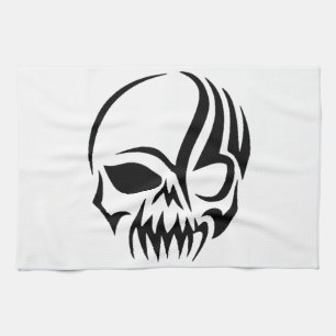 Tribal Skull Tea Towel