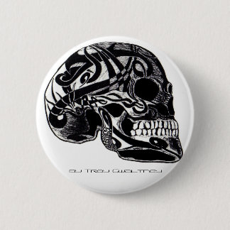 Tribal Skull w/ Tattoos button