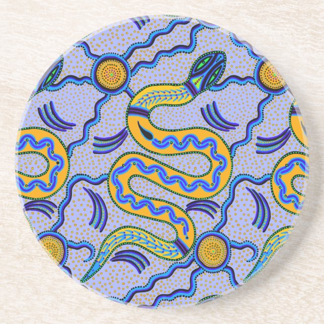 Tribal Snake Coaster (Front)
