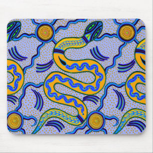 Tribal Snake Mouse Mat