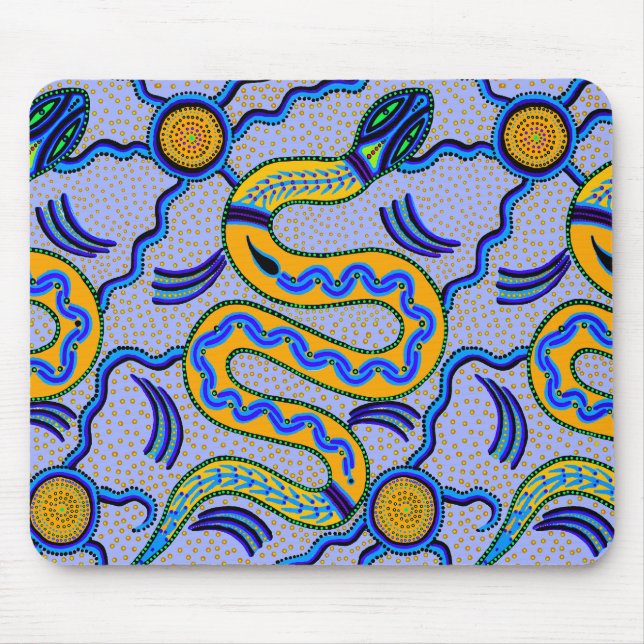 Tribal Snake Mouse Mat (Front)