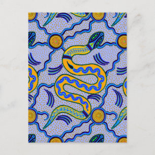 Tribal Snake Postcard