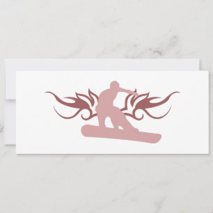 tribal snowboarding invitation