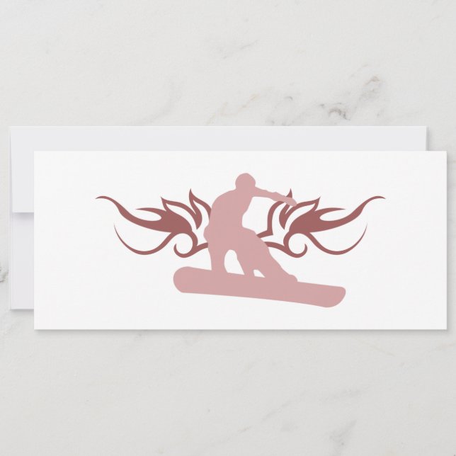 tribal snowboarding invitation (Front)