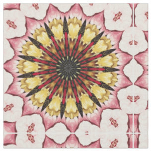 Tribal Spears and Fading Hearts Mandala Fabric