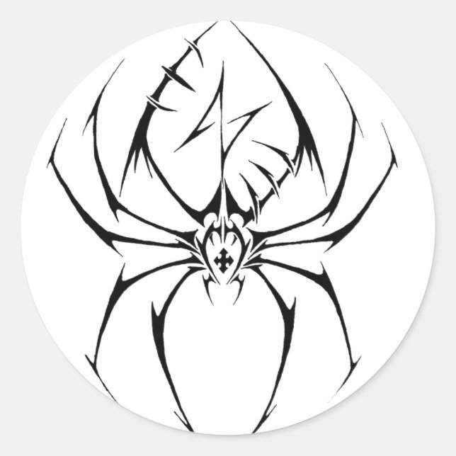 Tribal Spider Tattoo Design Sticker (Front)