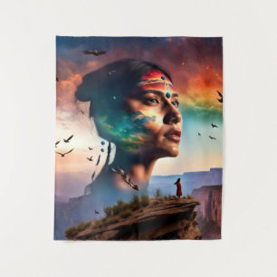 Tribal Spirit Art Tapestry