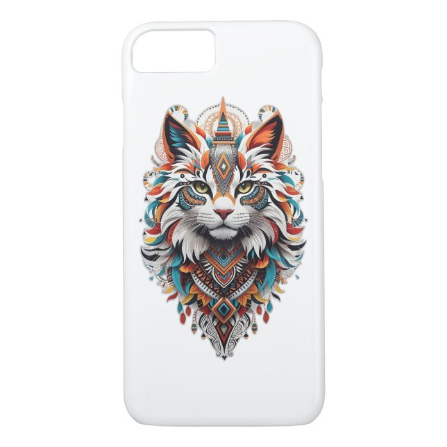 Tribal spirit cat logo Case-Mate iPhone case (Back)
