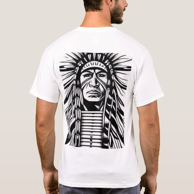 Tribal Spirit: Native American Symbol. T-Shirt (Back)