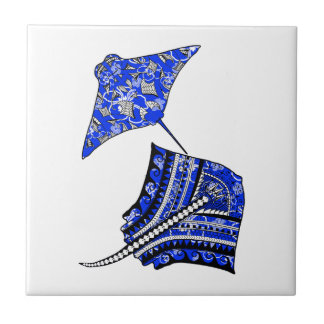 Tribal Stingrays Tile