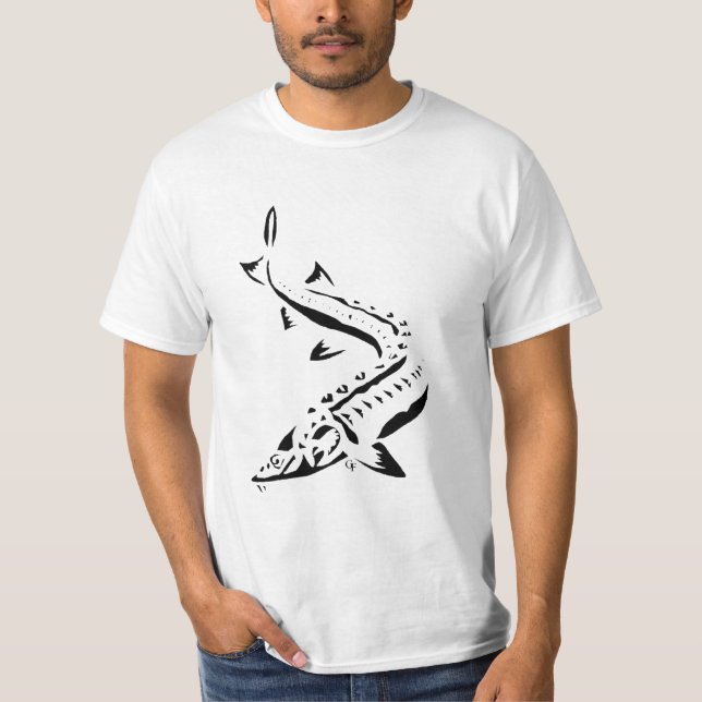 Tribal Sturgeon T T-Shirt (Front)
