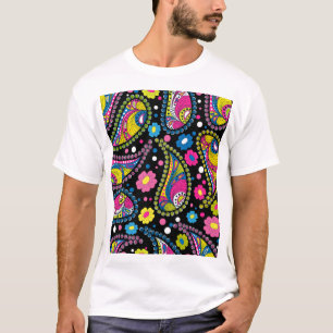 Tribal style paisley, seamless ethnic pattern. T-Shirt