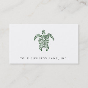 Tribal Style Turtle Business Card