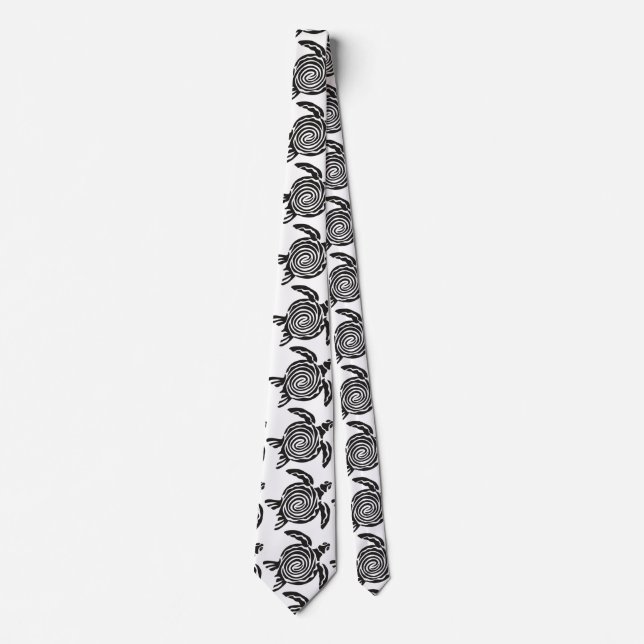 Tribal Style Turtle Thunder_Cove Tie (Front)