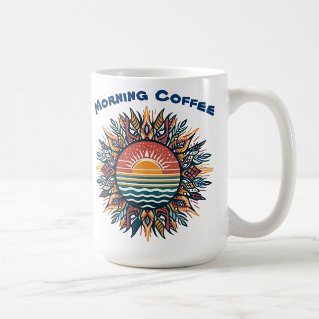 Tribal Summer Sun Coffee Mug (Right)
