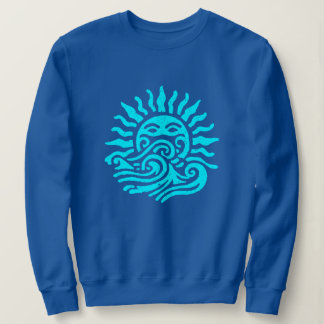 Tribal Sun and Ocean Waves Art Sweatshirt