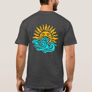 Tribal Sun and Ocean Waves Art T-Shirt