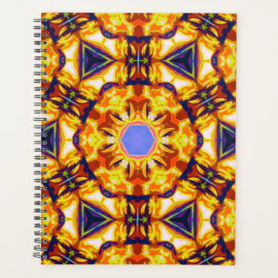  Tribal Sun Portal Sun Gold 8.5"X11" Spiral Bound Planner