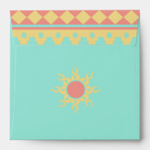 Tribal Sun Southwestern Wedding Envelope