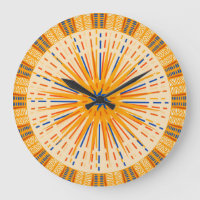 Tribal Sun Wall Clock