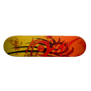 Tribal Sunset - Custom Skateboard