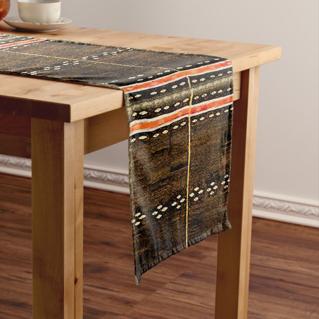 “Tribal Tapestry”  Short Table Runner (In Situ)