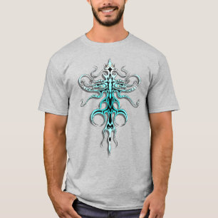 Tribal Tattoo Alien Species 217 blue T-Shirt